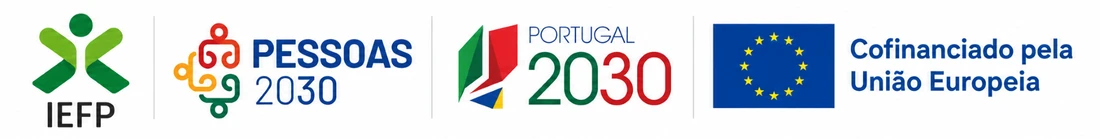 IEFP, Pessoas 2030, Portugal 2030 e Cofinanciado pela União Europeia